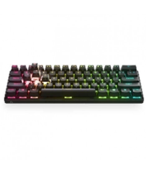 Clavier Gaming - AZERTY - STEELSERIES - Apex Pro Mini Wireless FR - Sans Pavé Numérique - Rétroéclairé - Noir