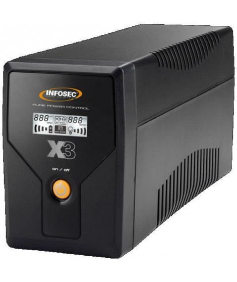 Onduleur 500 VA - INFOSEC - X3 EX 500 - UPS SYSTEM - 2 prises - LCD / USB - 65965