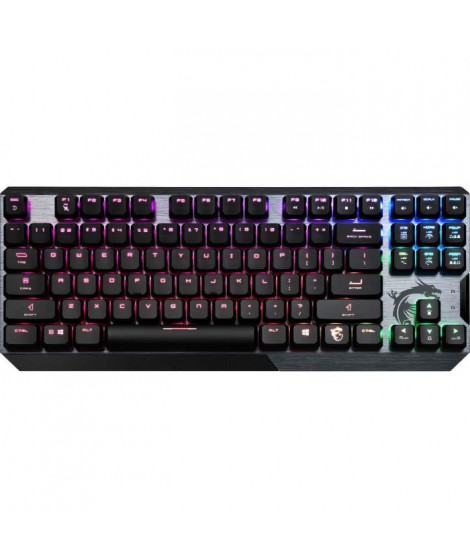 MSI - Clavier mécanique LED RGB - VIGOR GK50 LOW PROFILE TKL FR