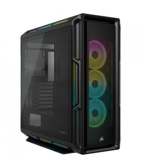 CORSAIR Boîtier PC iCUE 5000T RGB ATX moyen-tour - Noir (CC-9011230-WW)