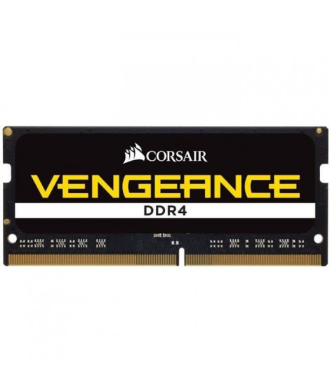 Mémoire RAM - CORSAIR - Vengeance DDR4 - 8GB 1x8GB DIMM - 2400 MHz  - 1.20V - Noir (CMSX8GX4M1A2400C)