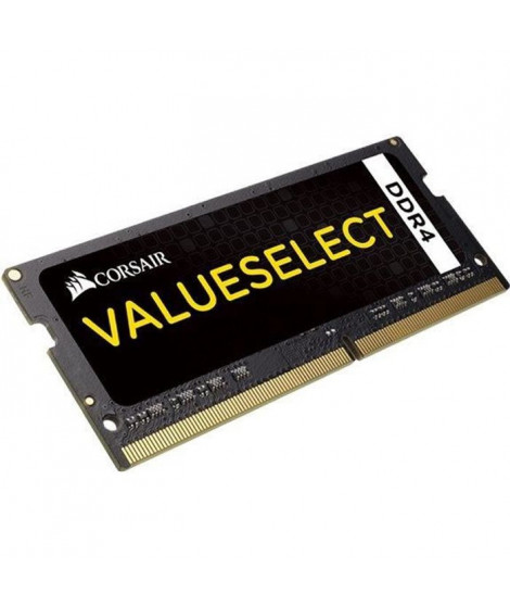 Mémoire RAM - CORSAIR - ValueSelect DDR4 - 8GB 1x8GB DIMM - 2133 MHz  - 1.20V - Noir (CMSO8GX4M1A2133C)