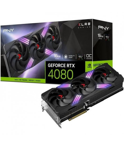 Carte graphique interne - PNY - GEFORCE RTX 4080 - 16GB - XLR8 Gaming VERTO - Overclocked Edition