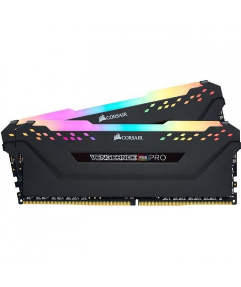 CORSAIR Mémoire PC RAM - Vengeance RGB Pro 16Go (2x8Go) - 3000 MHz - DDR4 - CAS 15 (CMW16GX4M2C3000C15)