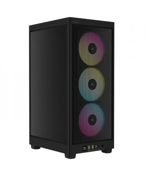 Boitier PC - CORSAIR - iCUE 2000D RGB Airflow - Mini ITX - 3 ventilateurs AF120 RGB SLIM inclus - Noir - (CC-9011246-WW)