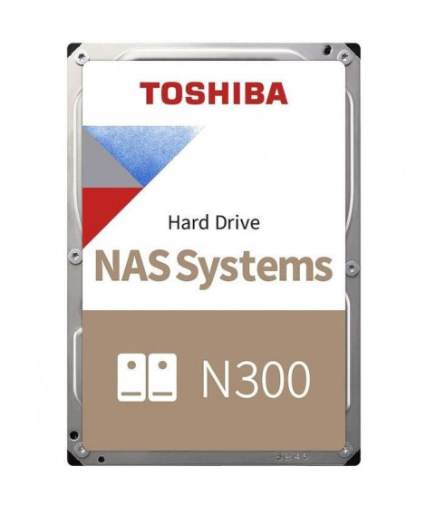 Disque Dur Interne - TOSHIBA - NAS N300 - 4To - 7200 tr/min - 3,5 (HDWG440EZSTA)