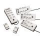 Multiprise/Parafoudre - EATON Protection Box 8 Tel@ USB FR - PB8TUF - 8 prises FR + 1 prise tel/RJ + 2 ports USB - Blanc & Noir
