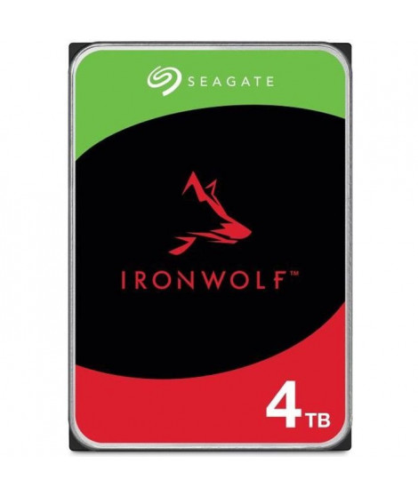 SEAGATE - Disque dur Interne - NAS IronWolf - 4To -  3.5 - 5400 tr/min (ST4000VN006)