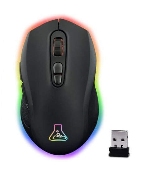 THE G-LAB Souris Gaming rétroéclairé Sans fil KULT NEON- 2400 DPI