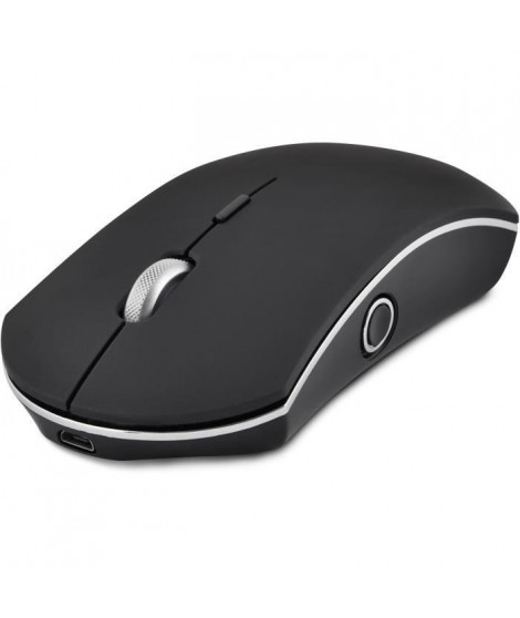 Souris Sans Fil - BLUESTORK - 5 Boutons - 1000/1600 DPI - Windows et Mac - Noir mat