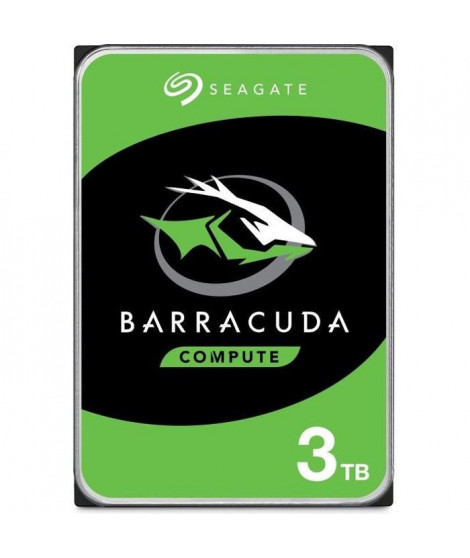 SEAGATE - Disque dur Interne - BarraCuda - 3To - 5 400 tr/min - 3.5