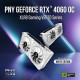 PNY - Carte graphique - GeForce RTX 4060 8GB XLR8 Gaming VERTO Overclocked Dual Fan Edition DLSS 3