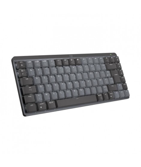 Logitech - Clavier Sans Fil- MX Mini - Mécanique - Rétroéclairé Performant - Touches Tactiles - Graphite