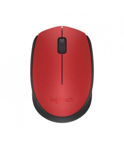 LOGITECH - Souris sans fil ambidextre M171 - Rouge - Grande portée