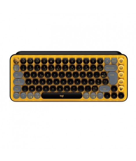 Clavier Sans Fil Logitech - POP Keys Mécanique avec Touches Emoji Personnalisables, Bluetooth ou USB, Design Compact Durable …