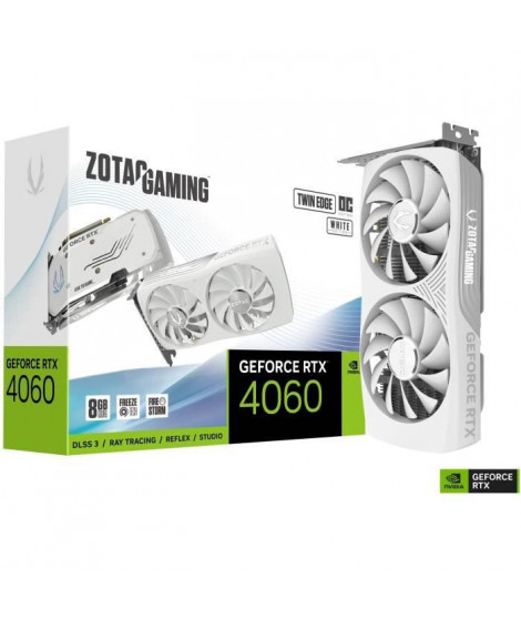 ZOTAC - Carte Graphique - Nvidia GeForce RTX 4060 Twin Edge OC White 8Go