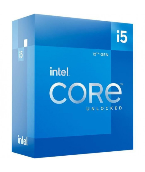 Processeur - INTEL - Core i5-12600K - 10 coeurs (6P+4E) - Socket LGA1700 - Chipset Série 600 - TDP 125W (BX8071512600K)