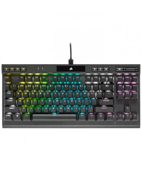 CORSAIR Clavier gamer K70 TKL RGB CS MX Red (CH-9119010-FR)