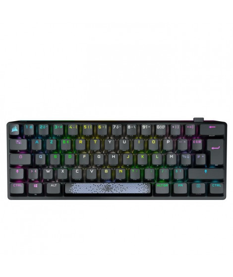 Clavier mécanique Gaming - CORSAIR - AZERTY - K70 PRO MINI Wireless - RGB LED - CHERRY MX Red - (CH-9189010-FR)