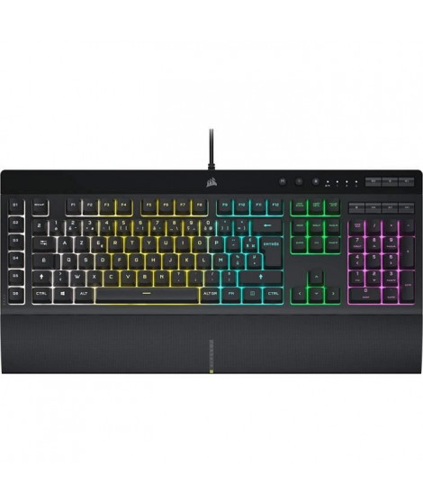 Clavier Gamer - AZERTY - CORSAIR - K55 RGB Pro - Numérique - Dôme en caoutchouc - RGB 5 Zones - (CH-9226765-FR)