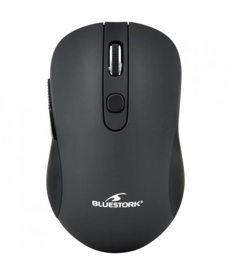 BLUESTORK Gaming Souris Sans fil - 2,4 Ghz - 6 boutons - Noire