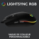 Souris gamer filaire - Logitech - G203 - LIGHTSYNC - RGB - USB - Noir