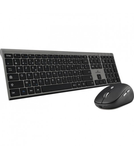 Clavier + souris - BLUESTORK - sans fil - Grapheme - Noir - PACK-WL-PC-BK/FR