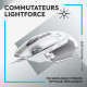 Logitech - G502 X Souris Gaming Filaire - LIGHTFORCE boutons primaires hybrides optique-mécanique, capteur gaming HERO 25K - …