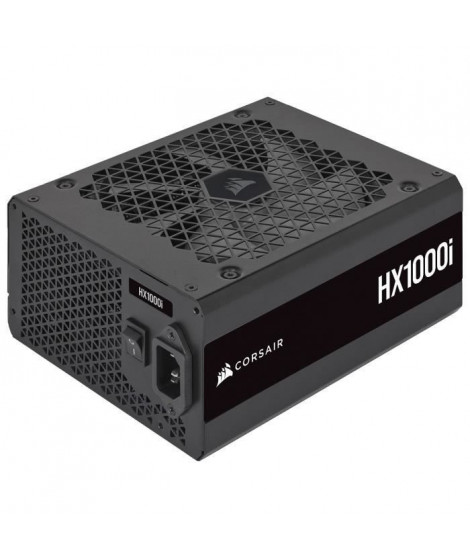 CORSAIR - HX1000i - Bloc d'alimentation - 1000 Watts - ATX 3.0 Silencieuse - Certifié 80 PLUS Platinum - (CP-9020259-EU)