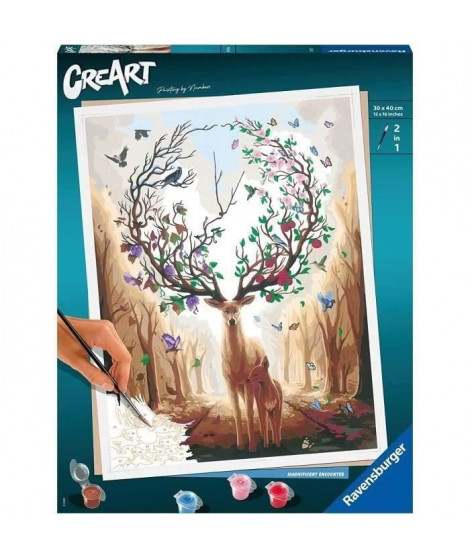 CreArt 30x40 cm - Magic deer - Série B Numéro d'art - 00020273 - Des 12 ans