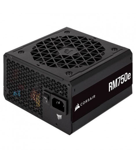 CORSAIR - RM750e - Bloc d'alimentation - 750 Watts - ATX 3.0 Silencieuse - Certifié 80 PLUS Gold - (CP-9020262-EU)