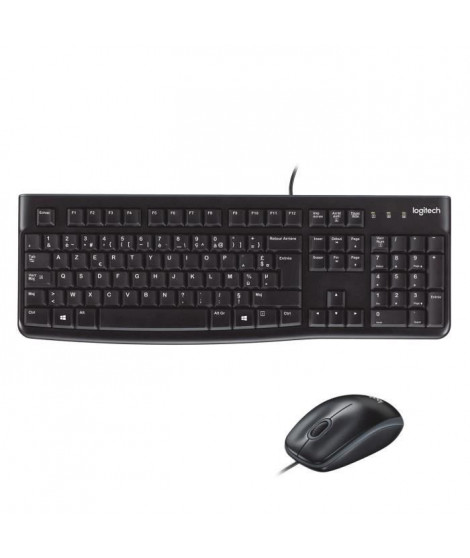 LOGITECH Pack clavier-souris filaire - MK120 - AZERTY