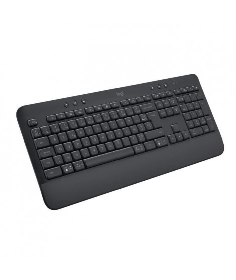 Logitech - Clavier sans fil - Ergonomique Entier avec Repose-Poignets -Signature K650 - Graphite