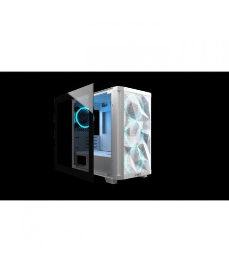 MRED - Boîtier PC Gamer - RGB StarDust Mini - Blanc