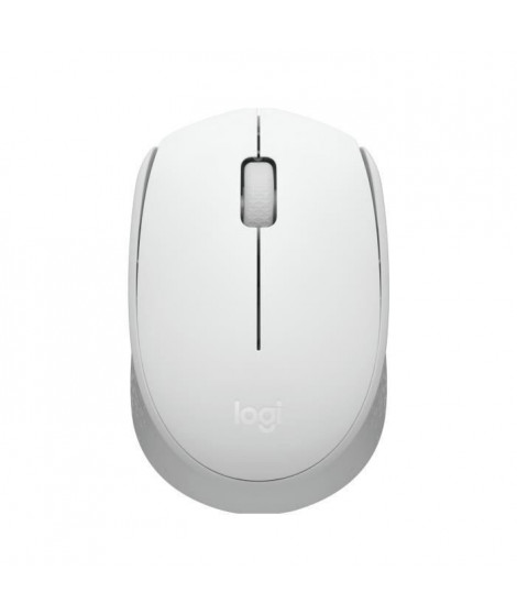 Logitech M171 Souris Sans Fil 2,4 GHz avec Mini-récepteur USB, Suivi Optique, Ambidextre - Blanc cassé