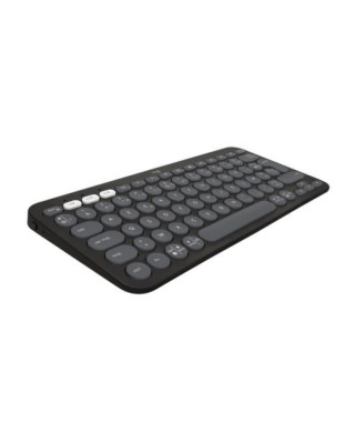 LOGITECH - Clavier sans fil - Pebble Keys 2 K380s - Bluetooth - Bouton Easy-Switch - Graphite - (920-011803)