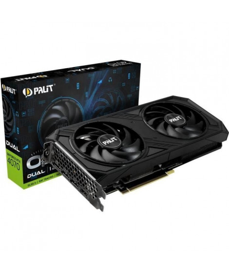 PALIT - Nvidia - Carte Graphique - GeForce RTX 4070 Dual OC - 12Go