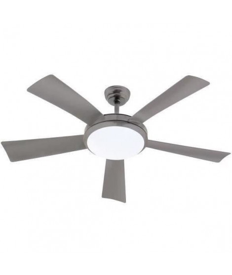 WALLIS Anthracite - Ventilateur de plafond Ø132cm 38W + éclairage LED