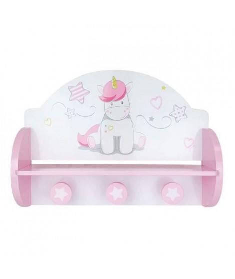 FUN HOUSE Etagere Portemanteau Licorne Pour Enfants