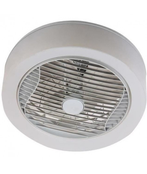 AIR-LIGHT CROWN - Ventilateur de plafond blanc Ø40cm 95W avec couronne d'éclairage LED