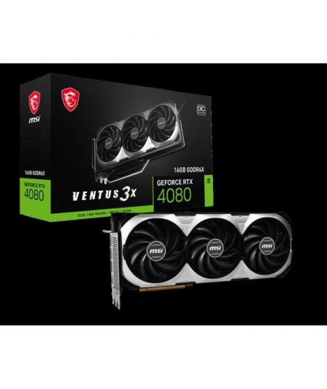 MSI Carte Graphique GeForce RTX 4080 VENTUS 3X OC 16GB