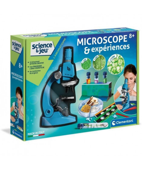 Clementoni - Sciences et Jeu - Super Microscope Professionnel - 8 ans et +