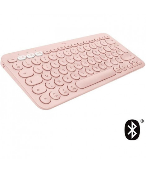 Clavier ordinateur - POUR MAC - Bluetooth - Logitech - K380 Multi-Device - ROSE