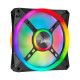 CORSAIR Ventilateur iCUE QL120 RGB - Diametre 120mm - Fan Kit RGB + Lighting Node CORE (CO-9050098-WW)