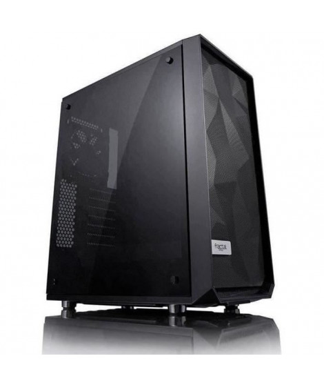 FRACTAL DESIGN BOITIER PC Meshify C - Noir - Verre trempé - Format ATX (FD-CA-MESH-C-BKO-TG)