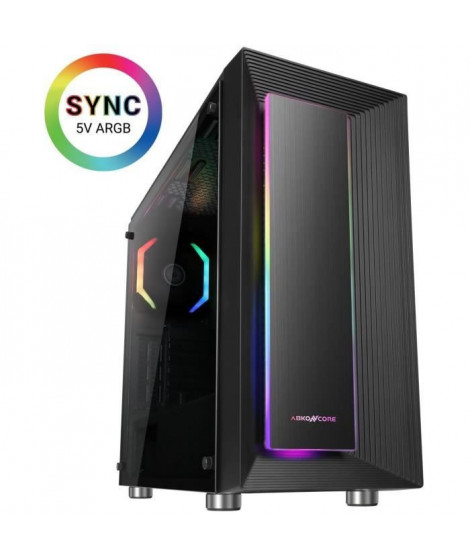 Boitier PC - ABKONCORE - C510S Sync - Boitier sans alimentation - Moyen tour - Format ATX