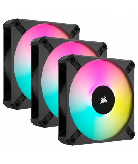 CORSAIR - AF120 RGB ELITE - Ventilateurs AF ELITE Series - 120mm - AirGuide - Pack de trois - Noir - (CO-9050154-WW)