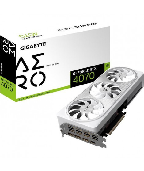 GIGABYTE - GeForce - Carte Graphique - RTX 4070 AERO OC - 12G