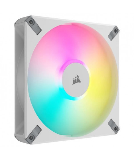 CORSAIR - AF140 RGB ELITE - Ventilateurs AF ELITE Series - 140mm - AirGuide - Vendu seul - Blanc - (CO-9050159-WW)