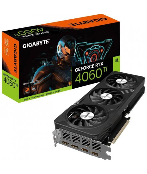 GIGABYTE - Carte Graphique - GeForce - RTX 4060 Ti GAMING OC 8G